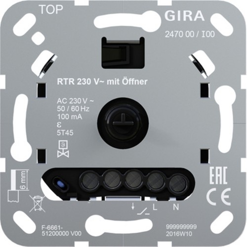 Gira raumtemperaturregler 230 - raumtemperaturregler,